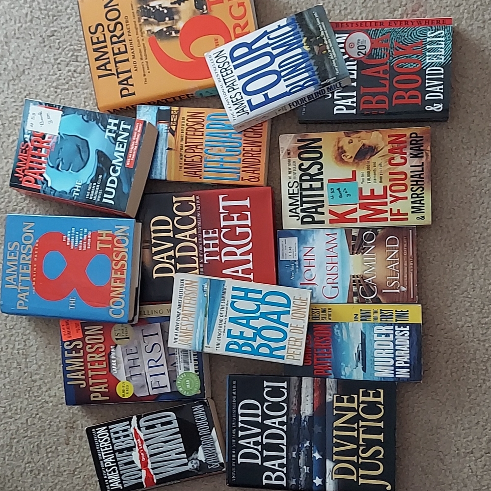 Lot of 14 fiction books